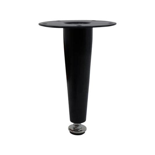 Adoored 150mm Black Tapered Metal Legs - 4 Pack - Durable Steel Design - Auzzistore