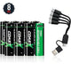 COAST ZITHION-X AA/AAA USB-C Rechargeable Lithium Batteries 8 Pack