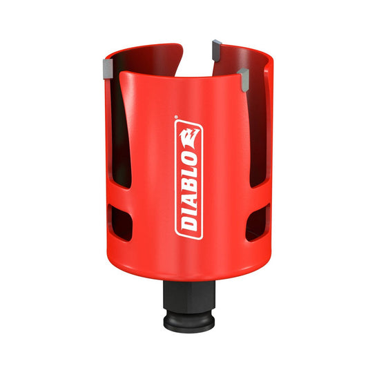 Diablo 2 1/4" Demo Demon Carbide Teeth Rough in Hole Saw - 60mm Cutting Depth - Faster Cutting – view 2 - Auzzistore