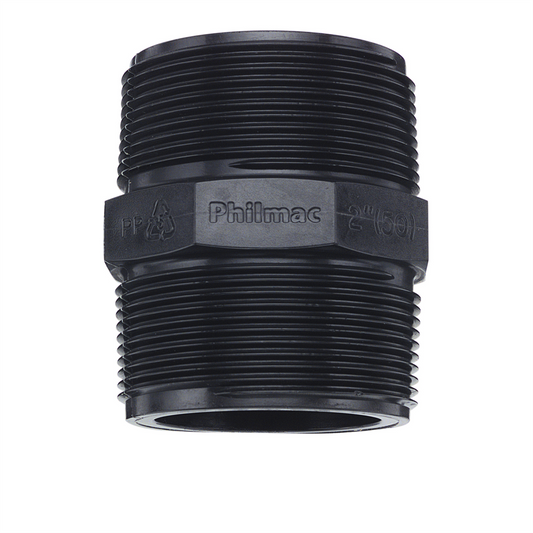 Philmac 1 1/2 Inch BSP Thread Pipe Nipple Polypropylene Durable Seal - Auzzistore