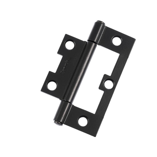 Lane Easy Fit Hinge - 75mm - Steel - Matte Black - 2 Pack