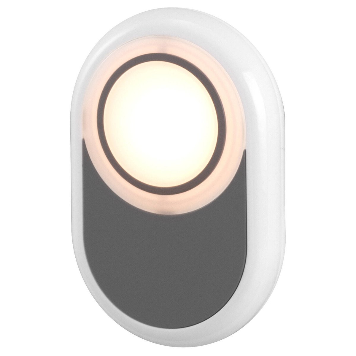 Arlec 240V Pill Plug-in LED Night Light 3 Pack - Warm White Glow - Grey - 60mm x 90mm