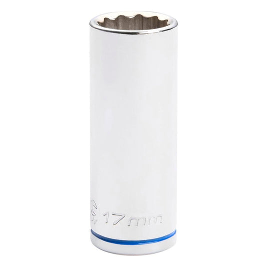 Kincrome 17mm Deep Socket - Chrome Vanadium Steel - Rust Resistant - Auzzistore