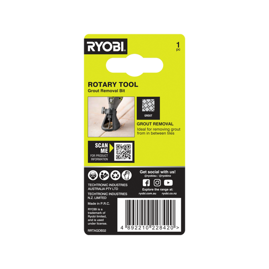 Ryobi Rotary Tool Grout Removal Bit 3.2mm - Efficient Grout Removal – view 2 - Auzzistore