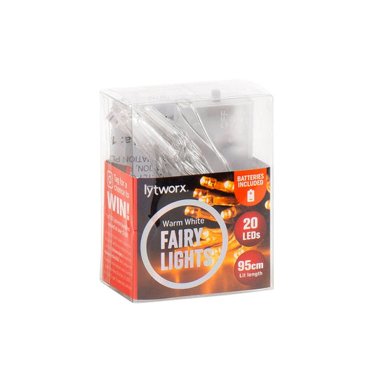 Lytworx Fairy Lights - 95cm - Plastic - Battery Operated - 20 Pack - Auzzistore