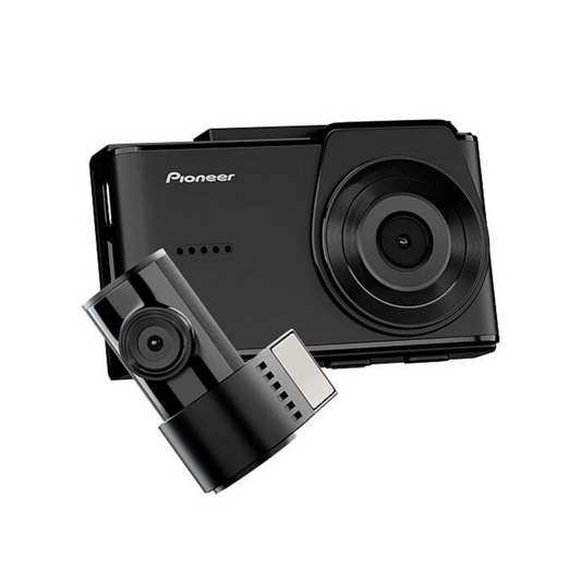 Pioneer VREC-H520DC 3 Inch Black Dual Dash Cam - 2K Front FHD Rear Recording