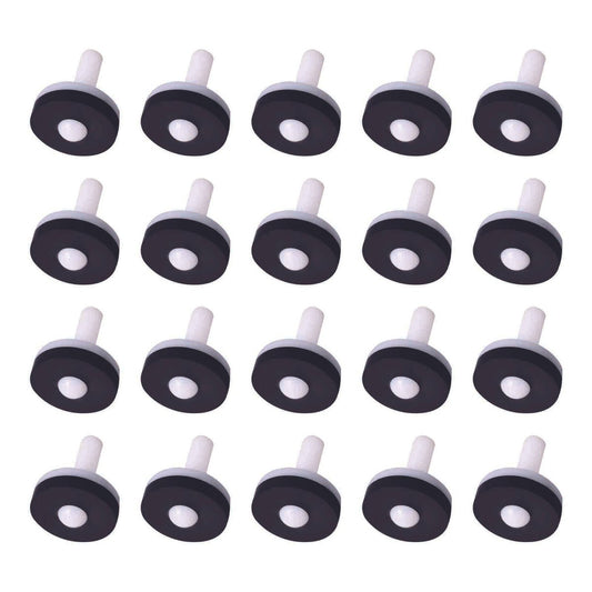 Kinetic 12mm Nylon Tap Valve 20 Pack - Drip-Free - Easy Install - Black - Auzzistore