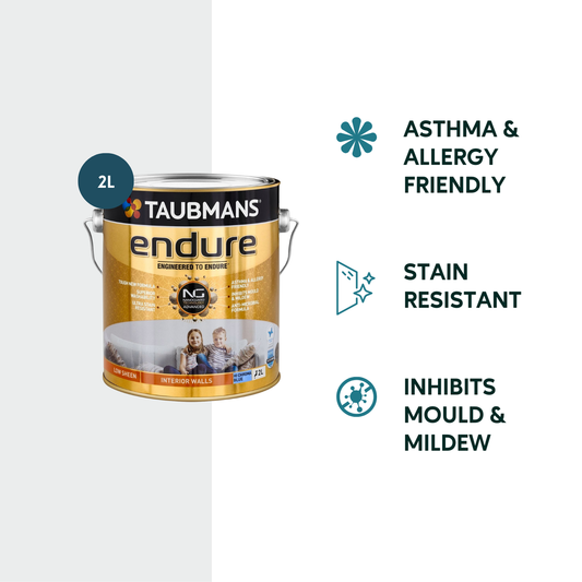 Taubmans 2L Hi C Blue Low Sheen Endure Interior Walls Paint 2.523kg – view 2 - Auzzistore