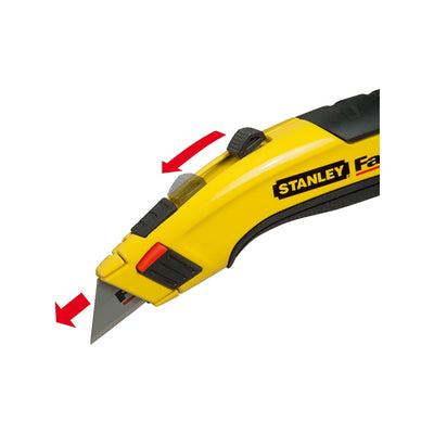 Stanley Fatmax Retractable Knife - 5 Blades - Metal - Ergonomic Design