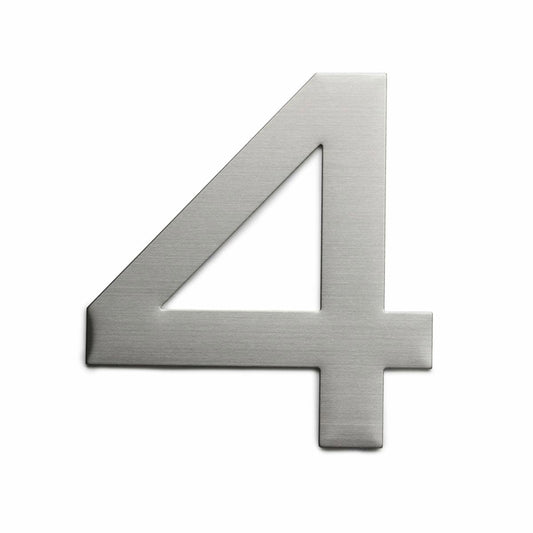 Sandleford Plaza House Number 4 - 150mm Stainless Steel - Weather Resistant