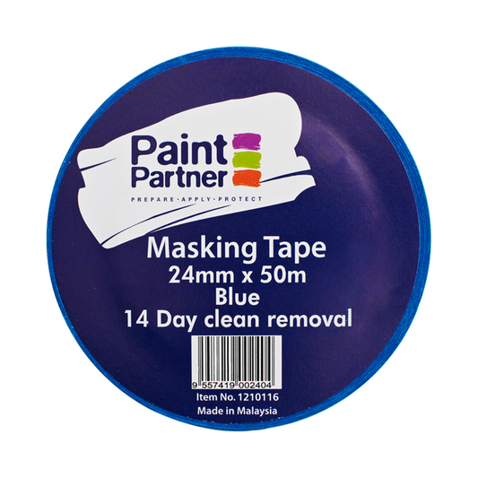 Paint Partner Masking Tape - 24mm x 50m - Paper - UV Resistant - Auzzistore