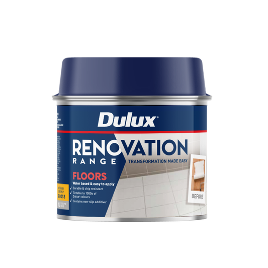 Dulux Renovation Range Floors Gloss - 1L - White - Interior Coating - Auzzistore