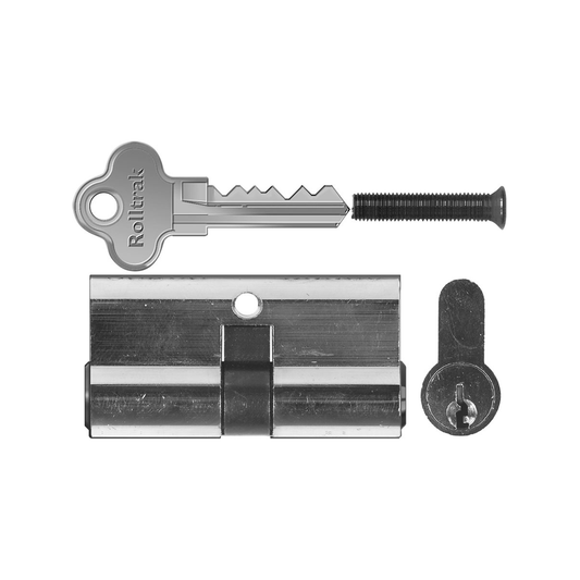 Rolltrak 60mm High Security Cylinder Lock - Chrome Plated Brass - Durable – view 2 - Auzzistore