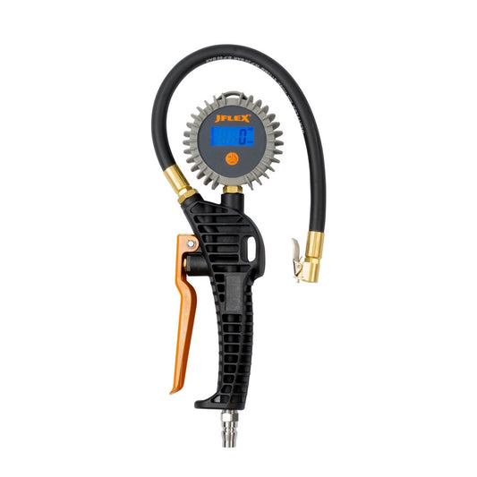 Jflex Digital Tyre Inflator - 1 Piece - ±1 PSI Accuracy - Lightweight Nylon