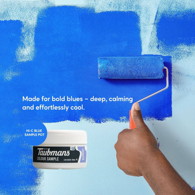Taubmans Hi C Blue Sample Pot 250ml Water-Based Easy Apply