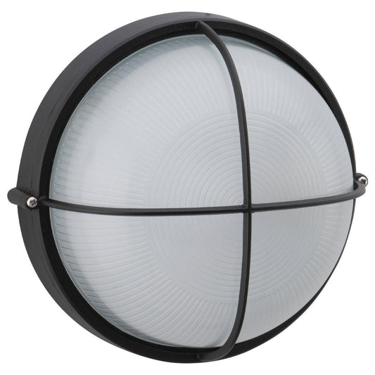 Arlec Large Kent Aluminium Bunker Light - 240mm - Weather Resistant