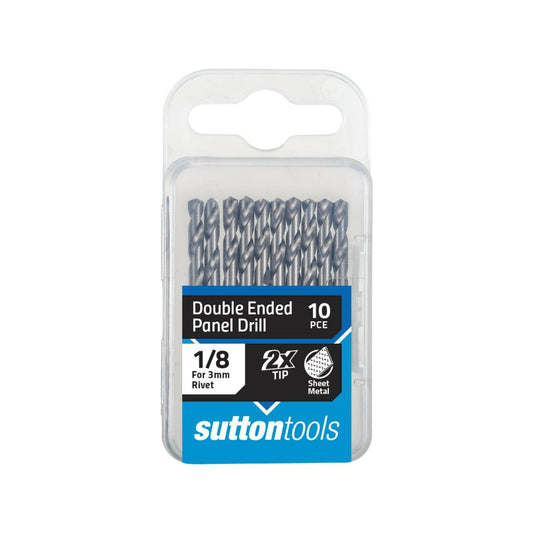 Sutton Panel Drill Bit - 1/8” - Steel - Double Ended - 10 Pack - Auzzistore