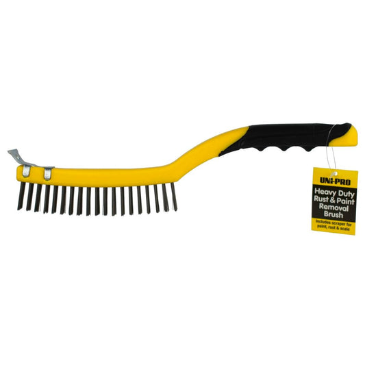 UNi-PRO Heavy Duty Rust Removal Brush 40mm Plastic Metal Durable - Auzzistore