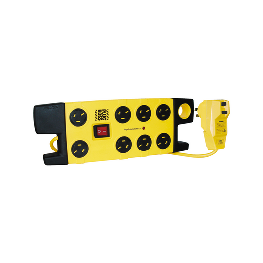 HPM Surge Protected Powerboard - 8 Outlet - 3m Lead - RCD Safety