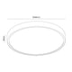 Brilliant 30cm Tri Colour LED Oyster Ceiling Light - Plug-in DIY - Black