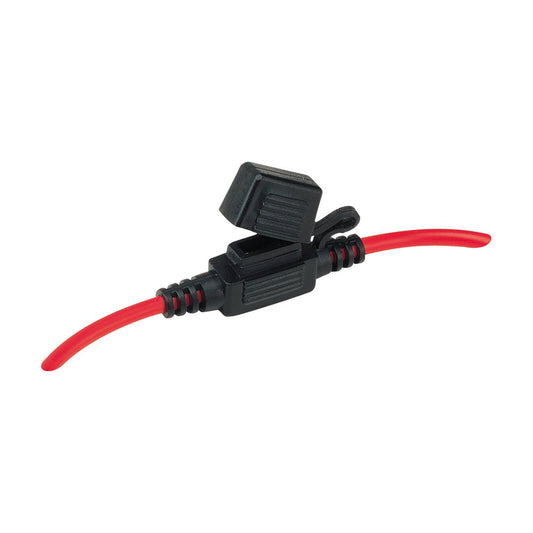 Narva Mini Blade Fuse Holder - 30A - Plastic - Weatherproof Cap