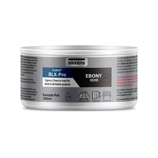 Sikkens Ebony Cetol Blx Pro Timber Finish 100ml - Water-Based Stain - 0.1L - Auzzistore