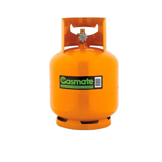 Gasmate Camping Cylinder - 4kg - Steel - Portable Gas Use - Auzzistore