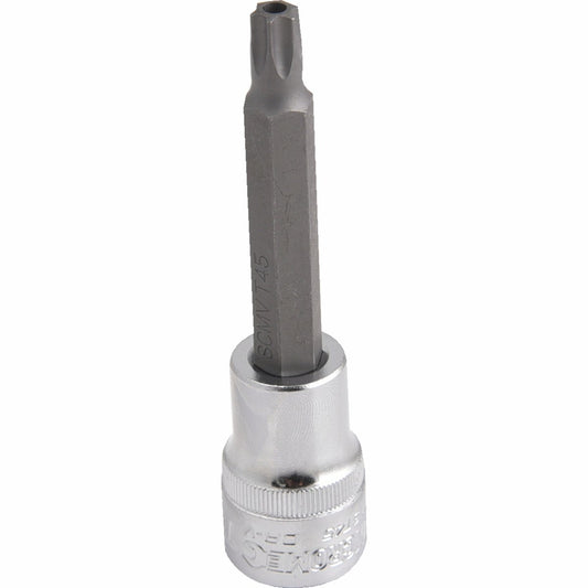 Kincrome Tamperproof Torx Bit Socket T45 100mm Chrome Vanadium Steel – view 2 - Auzzistore