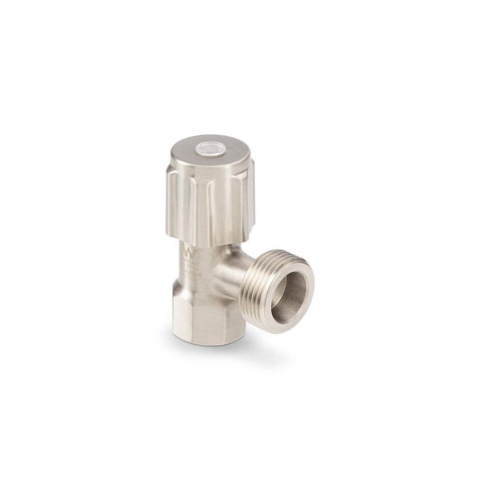 Brasshards Mini Washing Machine Tap 20mm - Brushed Nickel - Lead Free - Compact Design - Auzzistore