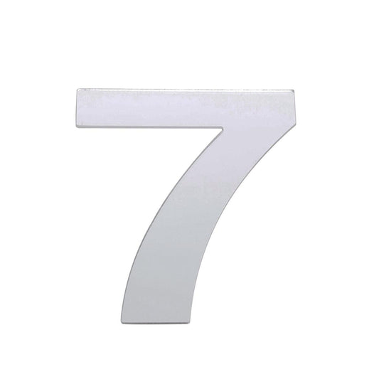 Sandleford 25mm Silver Self Adhesive House Number 7 - Durable Numeral