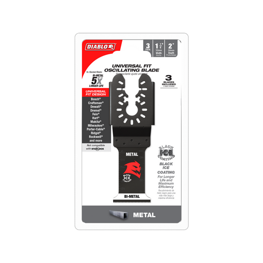 Diablo Bi Metal Multi Tool Blades for Metal 32mm 3 Pack - Universal Fit - Auzzistore