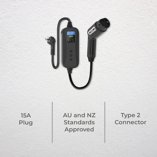 Deta 3.6kW 15A Portable EV Charger - 5m Cable - IP68 Weather Resistant – view 2 - Auzzistore