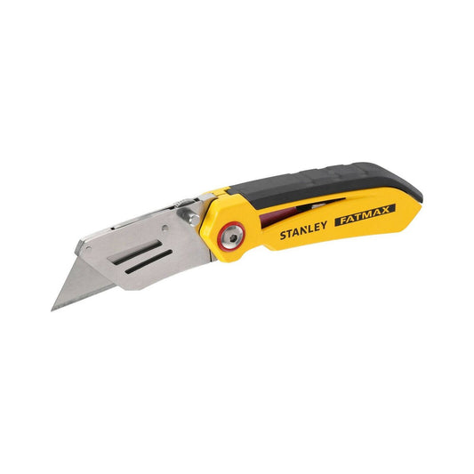 Stanley Fatmax Folding Fixed Blade Utility Knife - 90mm x 20mm x 160mm - Durable, Ergonomic Design - Auzzistore