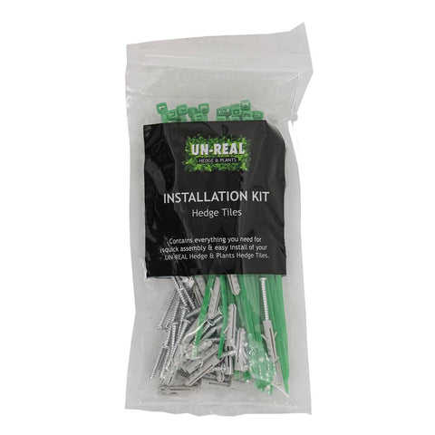 Un Real Hedge Tile Installation Kit - 25cm - Plastic - Easy Install - Auzzistore