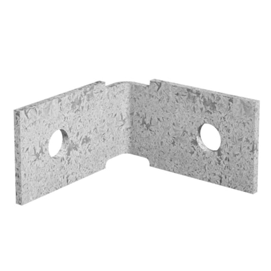 Dunnings Angle Bracket - 60 x 60 x 35mm - Galvanised Steel - M10 Holes - Auzzistore