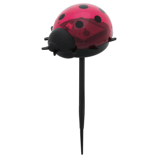 Click Solar Path Light Ladybug - Solar Powered Outdoor Lighting - 60mm x 140mm - Red - Auzzistore