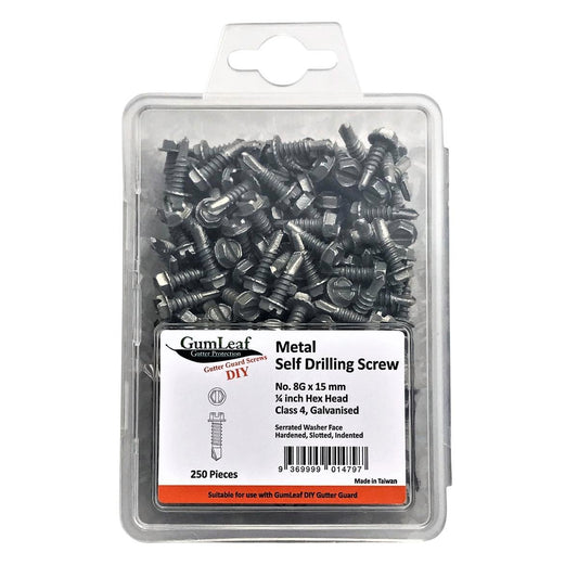 Gumleaf Self Drilling Screw 8g x 15mm Galvanised 250 Pack Durable - Auzzistore