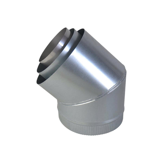 Scandia 45 External Flue Bend Kit - 6" Stainless Steel - Durable Design - Auzzistore