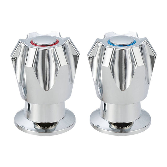 Shaw Mason Chrome Basin Top Assembly Pair - 130mm x 120mm - Easy Install - Auzzistore