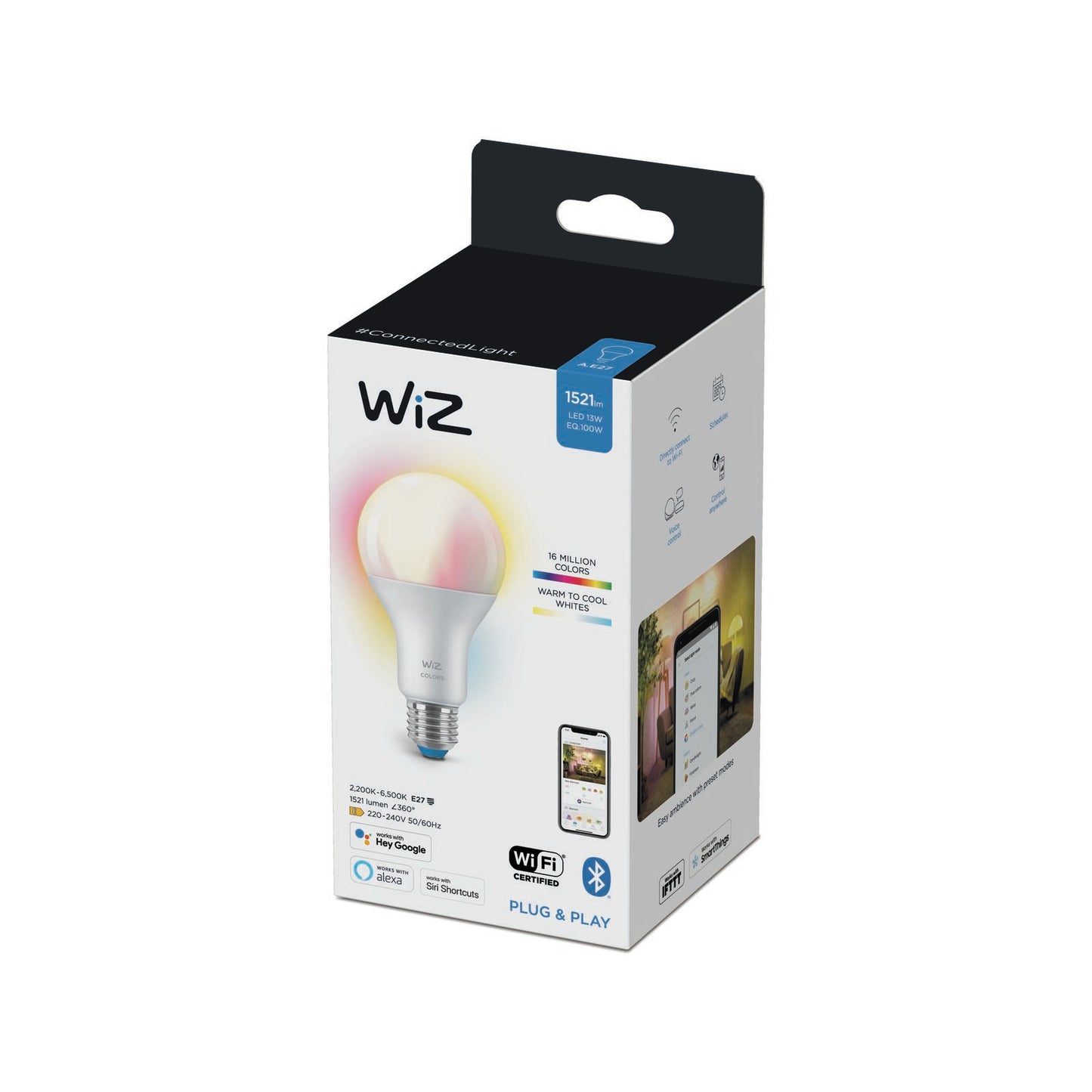 WIZ A67 E27 LED 1521Lm Colour 13W Smart Globe