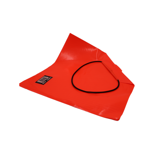 Builders Edge Safety Hi Vis Orange Trailer Load Flag - 75mm Nylon - Durable