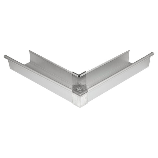 Fielders 115mm Zinc Quad Gutter External Mitre - Zinc - 400mm x 70mm – view 2 - Auzzistore
