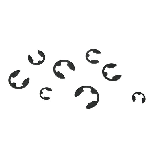 Pinnacle E Clips - 16 Pack - Metal - Assorted Sizes - Auzzistore