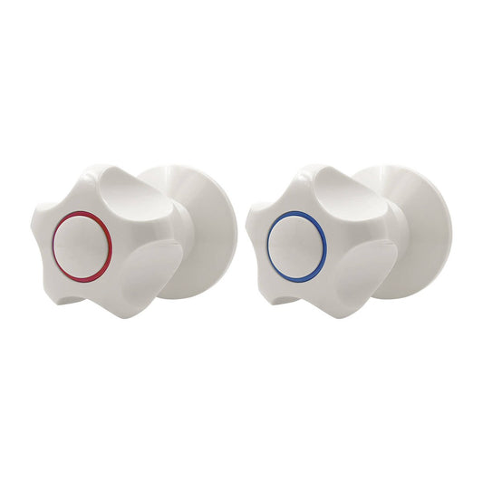 Shaw Mason Ivory Wall Top Assembly with Handles - 2 Pack - 65mm x 65mm x 105mm - Durable and Easy to Install - Auzzistore
