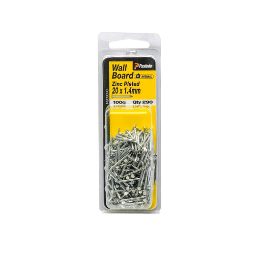 Paslode Wallboard Nails 20 x 1 4mm Zinc Plated 290 Pack Internal Use - Auzzistore