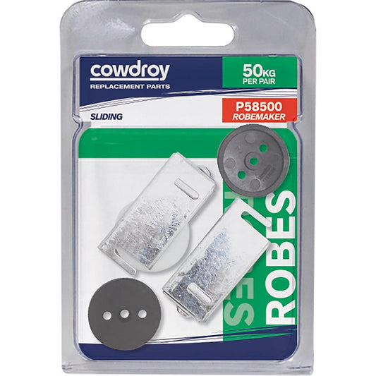 Cowdroy Track Access Robemaker Components Pack - 40kg Galvanised Steel - Smooth Running - Auzzistore