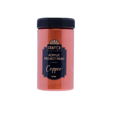 Crafted Copper Project Paint - 300ml - Versatile for Wood, Paper, Ceramic - Auzzistore