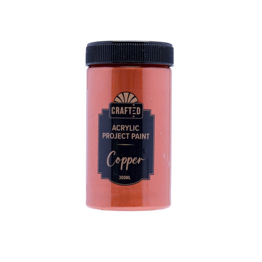 Crafted Copper Project Paint - 300ml - Versatile for Wood, Paper, Ceramic