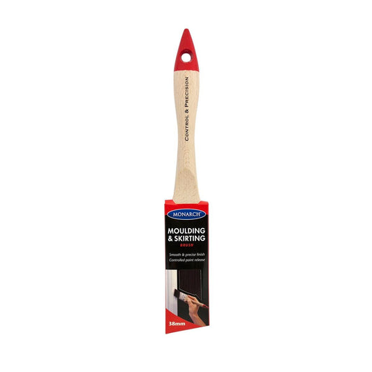 Monarch Moulding & Skirting Paint Brush - 38mm - Synthetic - Ergonomic Handle - Auzzistore
