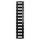 Grunt E Track Horizontal 60cm - Black - Galvanised Steel - Cargo Securing Solution